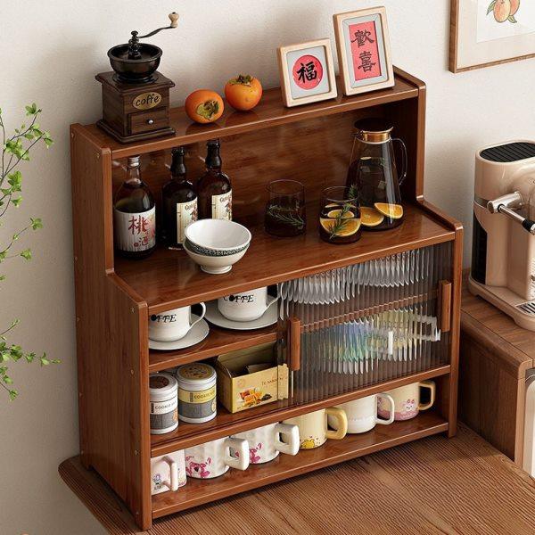 桌面收纳盒防尘置物架杯子收纳柜厨房餐具储物柜多功能碗碟整理架,收纳整理,首饰盒,淘宝优惠券,粉丝福利购,淘宝优惠卷