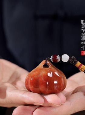 寿山石胜算在握手把件男士随身可把玩送朋友领导长辈摆件生日礼物