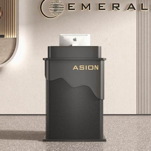 店铺小型收银柜台饭厅迎宾台咨询台商务引导台餐饮店铁艺前台接待