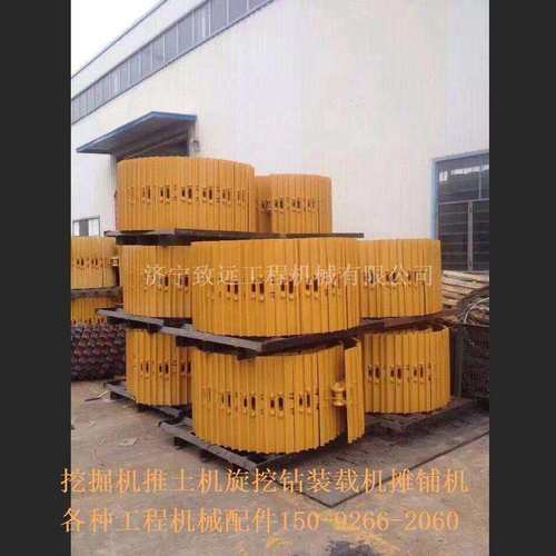 挖机链条履带总成，EX200EX220链轨总成支重轮托链轮驱动