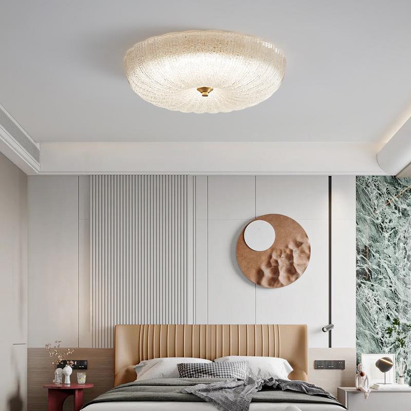 全铜轻奢客厅主灯具led后现代简约主卧室书房圆形书房吸顶灯