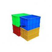 长方形周转箱加厚塑料箱物流筐运输框子红黄蓝色收纳整理箱