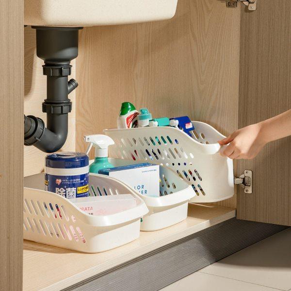 带轮滑收纳篮浴室挂篮小澡篮卫生间塑料洗澡篮子收纳筐橱柜置物篮,收纳整理,脏衣篮,淘宝优惠券,粉丝福利购,淘宝优惠卷