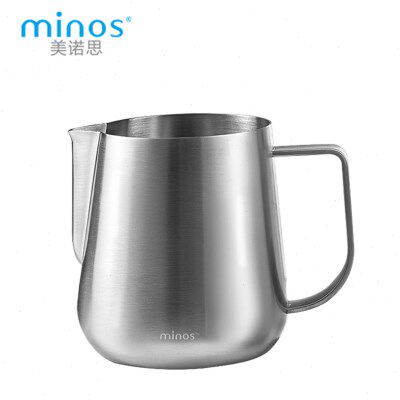 美诺思minos 拉花缸不锈钢奶泡杯子尖嘴打奶缸带刻度咖啡拉花杯