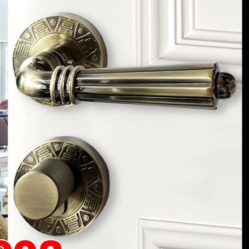 房间门锁分体锁室内实p木卧室机械木门锁 磁吸锁体通用型五金锁具