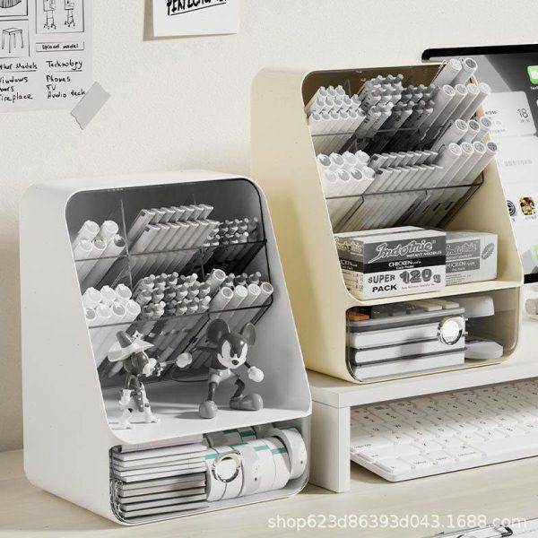公室文具杂物置物架学生书桌整理柜收纳盒斜插式笔筒桌面收纳架,收纳整理,首饰盒,淘宝优惠券,粉丝福利购,淘宝优惠卷