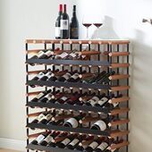 全斜放展示酒窖酒架酒庄酒行红酒陈列落地葡萄酒柜定制实木红酒架