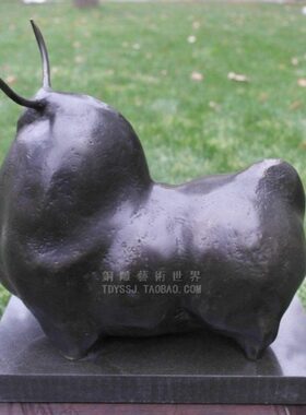 铜牛雕塑牛转乾坤铜雕塑工艺品抽象牛摆件家居装饰品商务礼品摆设