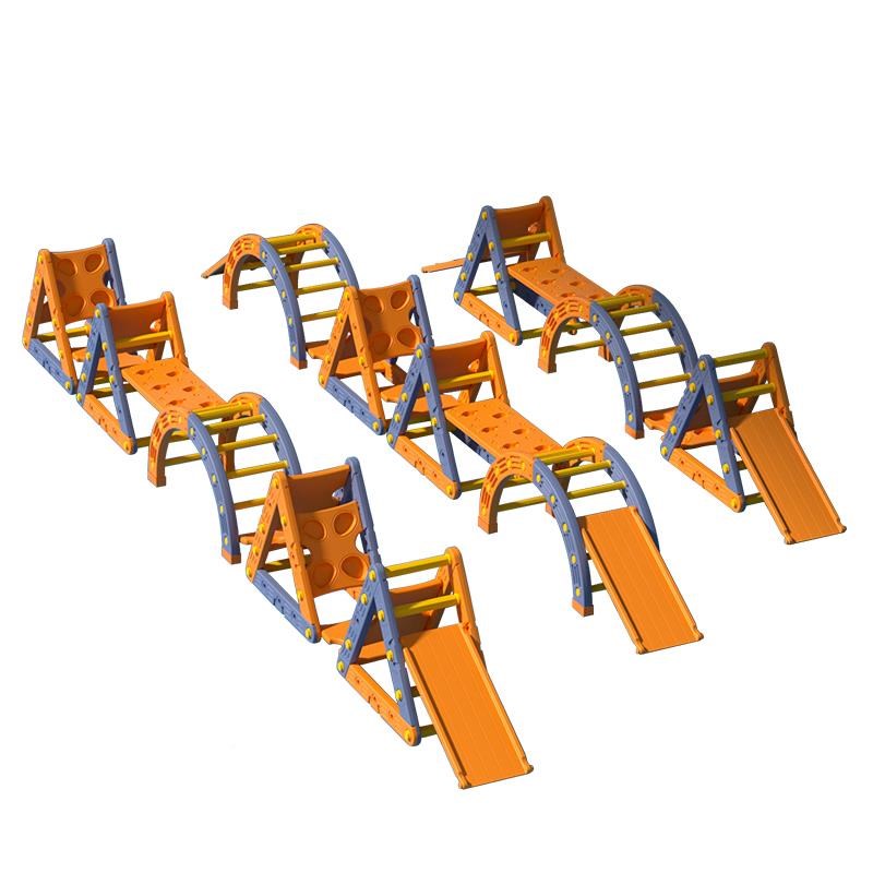 练统训器感圆材四之一衡儿分平早板能家童用圆ZQSI摇圈教滚独体木