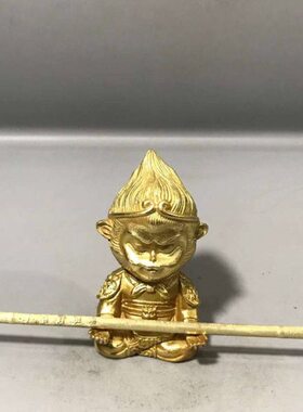 铜齐天大圣孙悟空斗战胜佛车载汽车摆件书房办公室装饰品