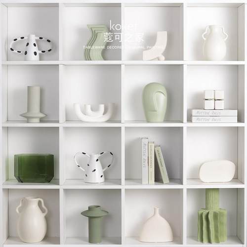 Koket蔻可简约现代样板间样板房书房书架软装装饰摆件装饰品组合