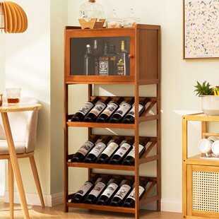 红酒架子置物架家用小酒柜酒格子吧台展示架放酒装饰简易实木靠墙