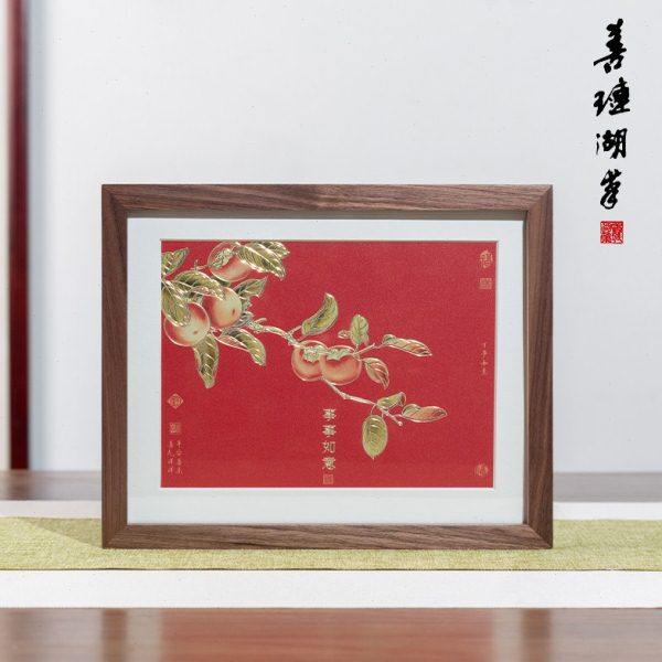 善琏湖笔 事事如意铜雕画 文房书桌摆件文房四宝铜器送礼礼物毛笔,文具电教/文化用品/商务用品,文房四宝,淘宝优惠券,粉丝福利购,淘宝优惠卷