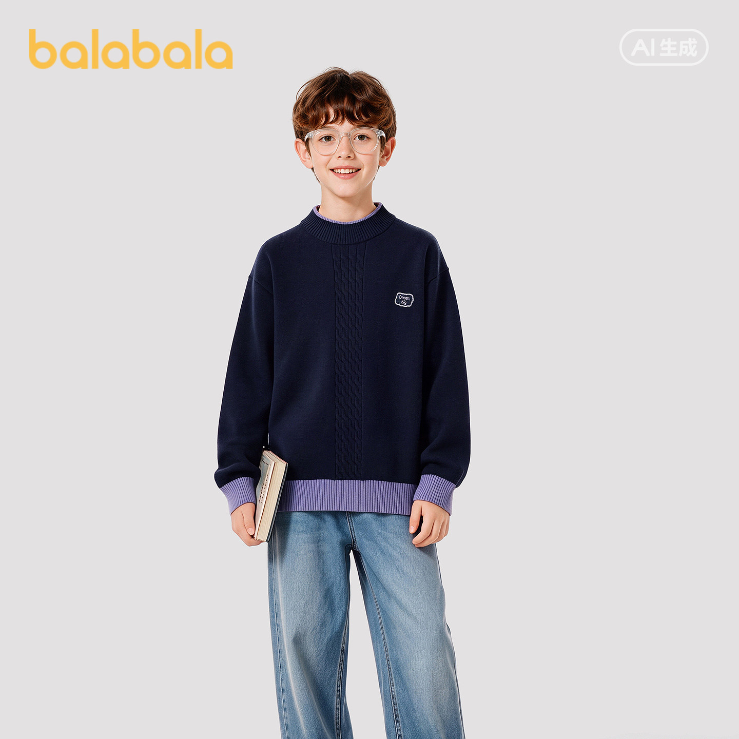 巴拉巴拉balaOne童装男童针织衫