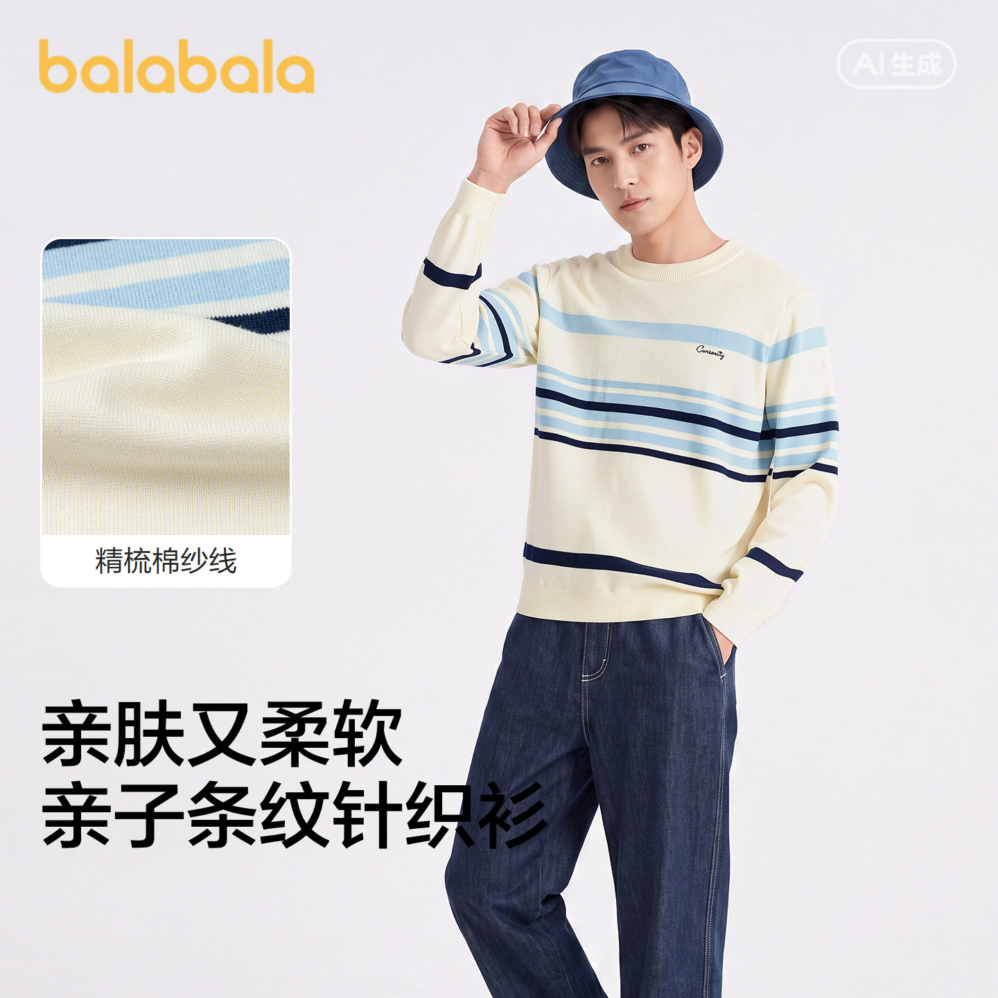 巴拉巴拉balaOne套头毛衫打底衫