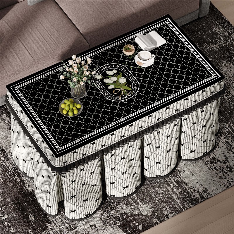 2024新款烤火罩烤火炉电暖桌烤火桌罩套被子正方形取暖桌布电炉罩