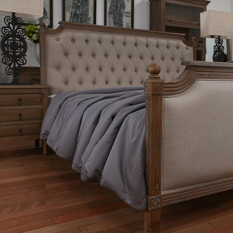 1200根纯棉贡缎被套单件秋冬季保暖被罩200x300儿童纯色全棉定做