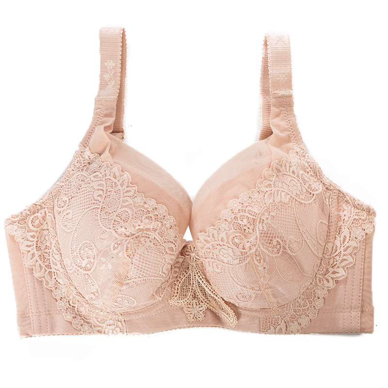 内衣女有钢圈超薄款大码胖mm大胸显小文胸聚拢全罩杯收副乳无海绵