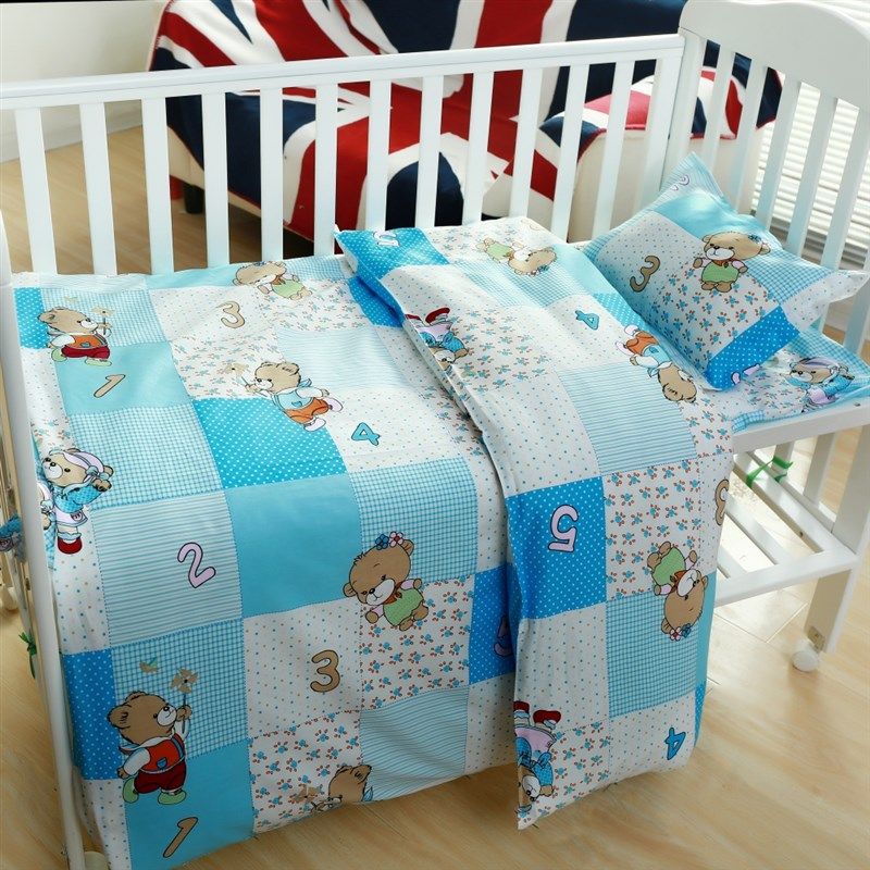 幼儿园床上用品三件套六件套儿童纯棉被套被子套件宝宝被子春秋冬,婴童用品,婴童/儿童三件套,淘宝优惠券,粉丝福利购,淘宝优惠卷