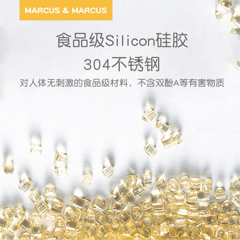 加拿大Marcus婴幼儿童勺叉宝宝餐具套装辅食勺子学吃饭训练不锈钢