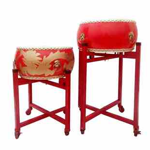 。鼓架大鼓架儿童鼓架战鼓架威风锣鼓架子可折叠万向轮龙鼓立式鼓