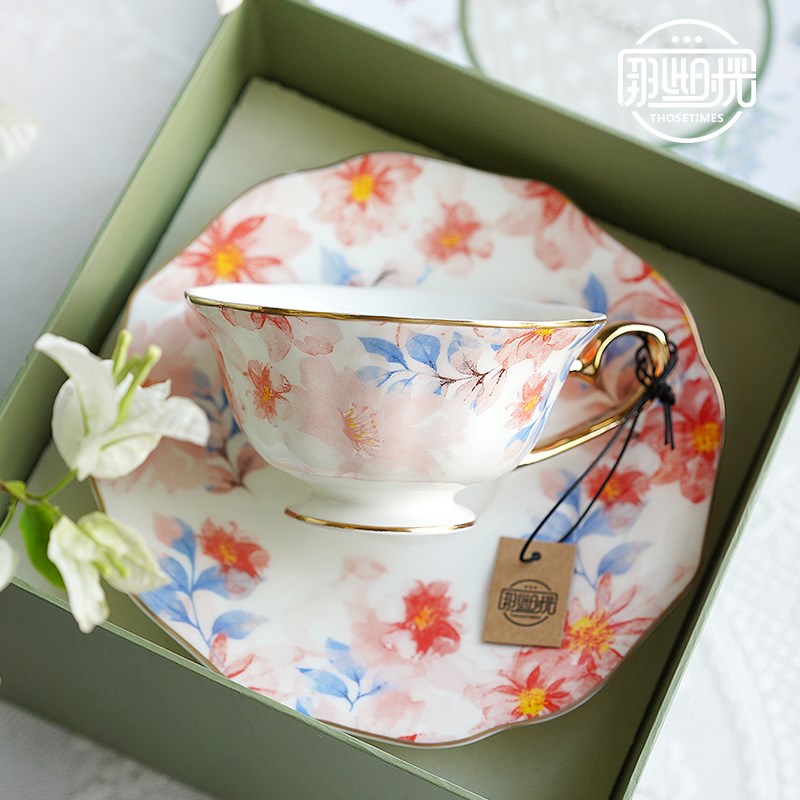 英式子母壶骨瓷茶壶一壶一杯碟高档咖啡杯碟下午茶具套装精致礼盒