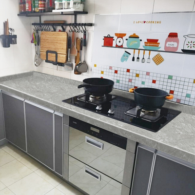 加厚大理石纹厨房防油贴纸桌子台面抽屉垫家具翻新自粘装饰墙贴