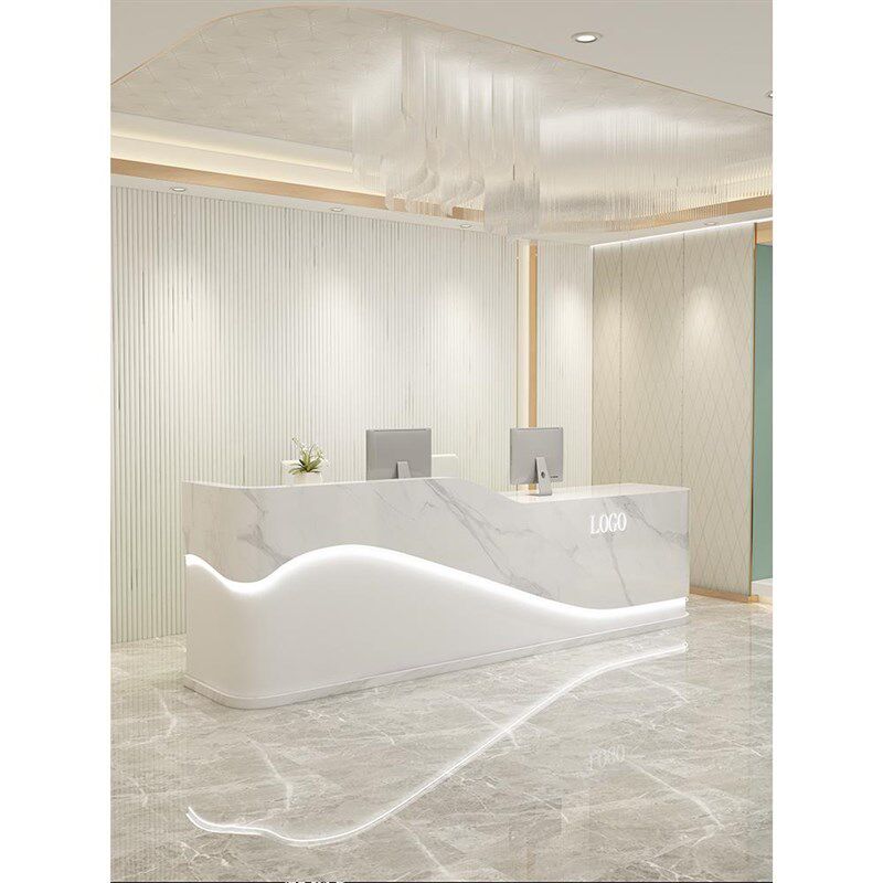 吧台服务台美发店服装店公司前台接待台烤漆简P约美容院收银台定