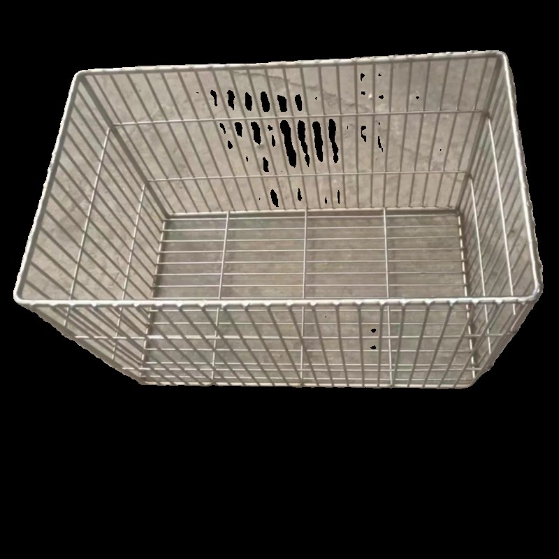 304不锈钢网筐加粗实心丝径定制后车架网筐车篮子侧挂篮带盖带锁