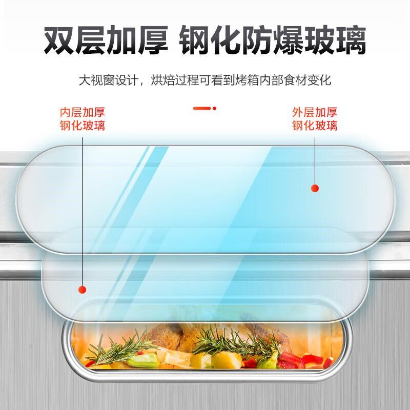 电烤箱商用双层二盘大型面包披萨蛋糕大容量摆摊烘焙燃气烤箱