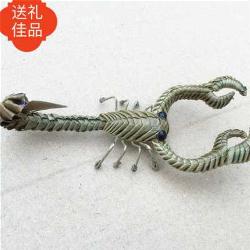 棕编工艺品蝎子草编蝎子棕草编动物长沙非遗民俗特色民间手工艺品