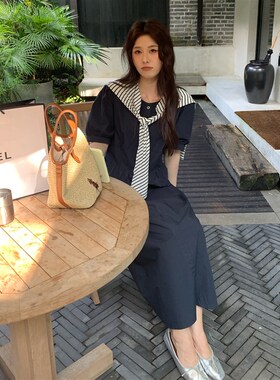 NAZ那子大尺码夏季韩系高密棉气质宽松胖妹妹减龄气质女披风洋装