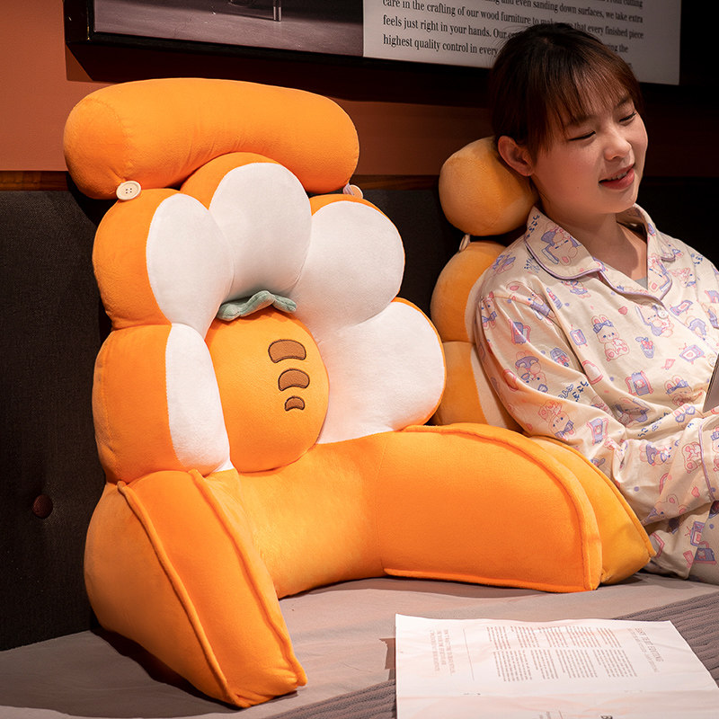 床头靠垫软包大靠背靠枕床头玩手机抱枕宿舍床上看书沙发护腰靠垫