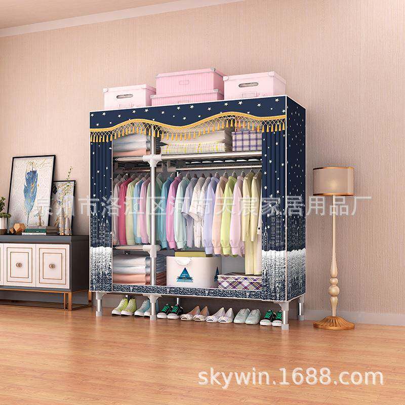 厂直家销衣柜钢管加粗全钢架钢架PC215/C17挂衣架C215/2055送布套