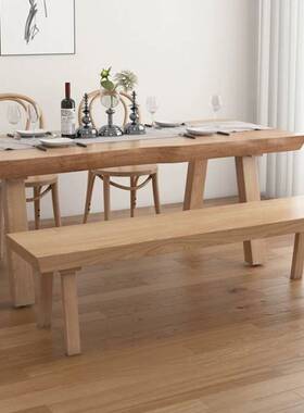 fLE日式原木餐桌家用小户型吃饭桌实木桌椅组合服装展示桌简约泡