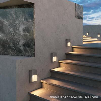 户外地脚露灯壁设计师围墙防水水磨石庭院台灯灯别W8062墅外墙墙