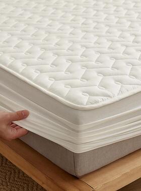 A类aw09母级纯包棉夹棉床笠单件婴全加厚席梦思全棉床垫套保护防