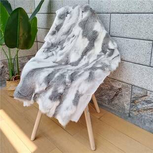 亚沙马逊兔毯兔毛发垫兔毛垫客厅椅子子卧室飘窗垫长毛抱枕656349