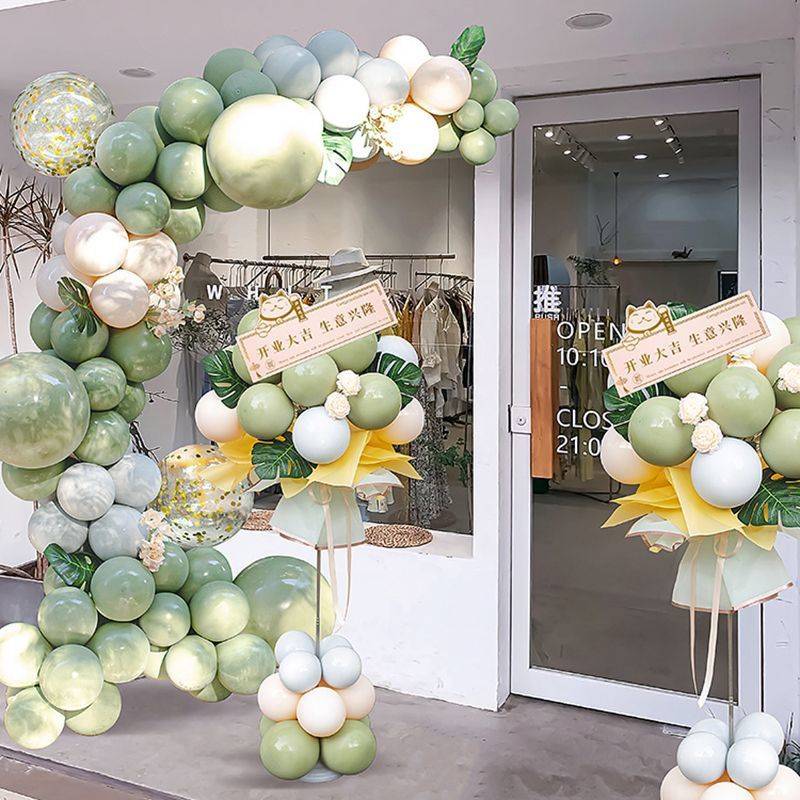 开业气氛布置气球花篮店庆商场周年创意活动场景门口室内店铺装饰