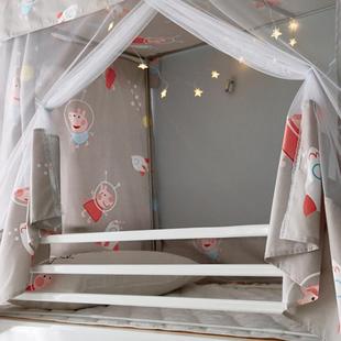 帐学生舍上铺下铺通宿用伸缩支架蚊0.m单人床寝YJN181189室遮光床