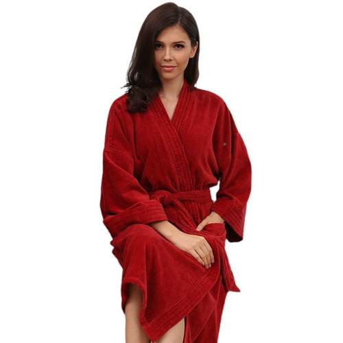 绒纯棉浴浴袍毛料情侣睡袍男巾女士秋冬割纯棉加厚酒QKW店衣