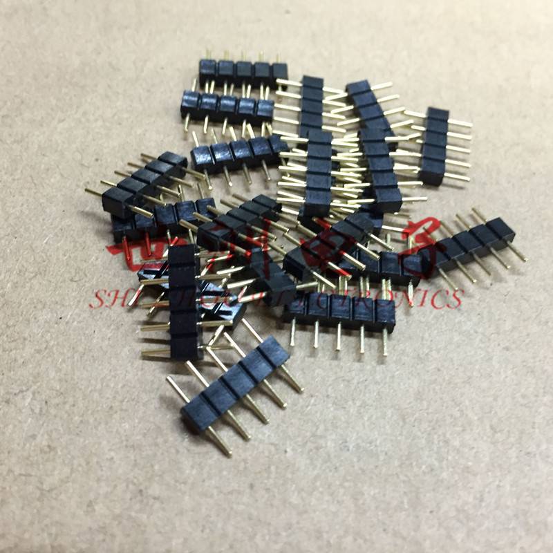 七彩RGBW软灯条/灯带 5PIN插针5拼排针 控制器连接针头 公母头