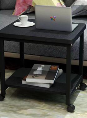 形PWBM移动小茶几边几简约代客厅沙发飘窗移动现置物M架带轮长方