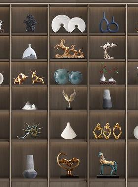 中新式创意轻YA681033奢高档客厅摆件家居饰品酒柜电装视柜办公桌