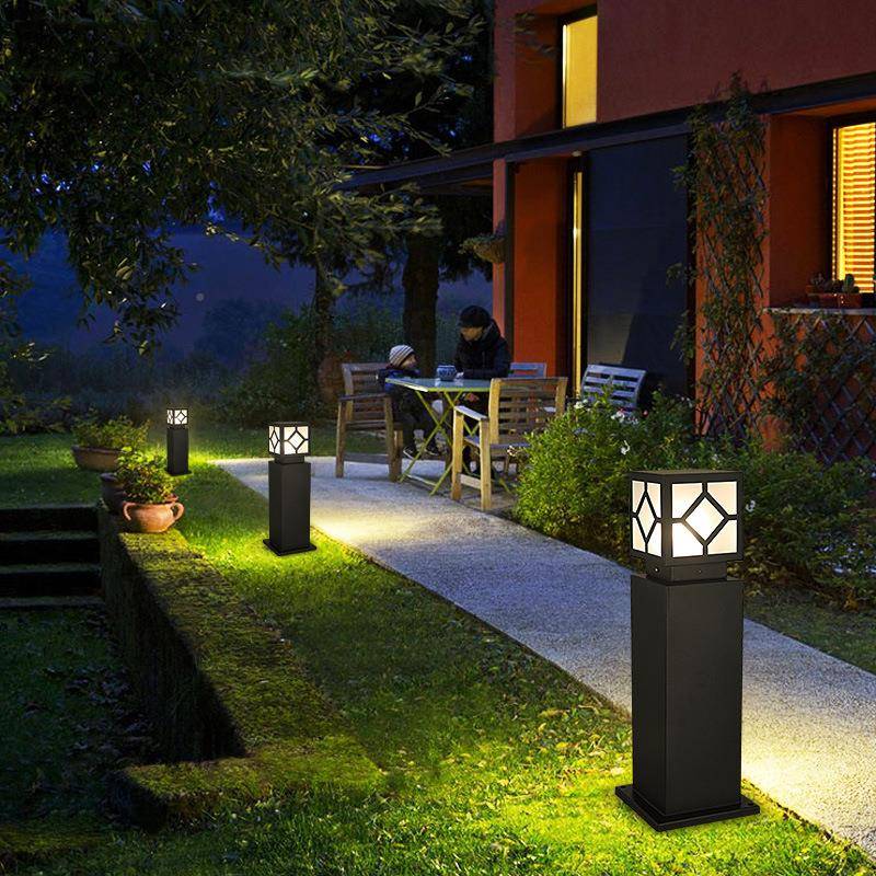 新款方形园le古d草地复庭院花园户外景观灯灯公灯太阳能草坪灯
