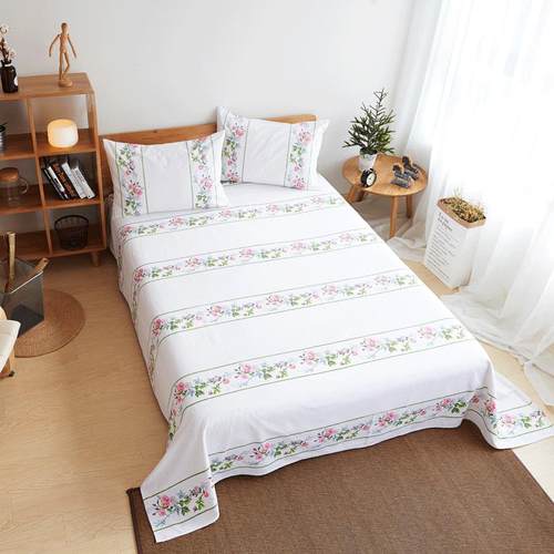 棉简MQR帆布单春夏床单单件约粗布1.8床双人床单