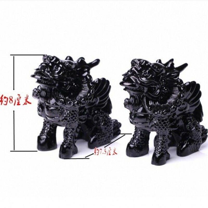 货源摆曜黑石麒麟件家居办公桌GKN饰品吉祥物海东水晶