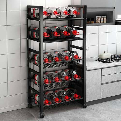 厨房货置物架架微波炉加厚纳储物家QVU用架落地多功能多层收蔬菜