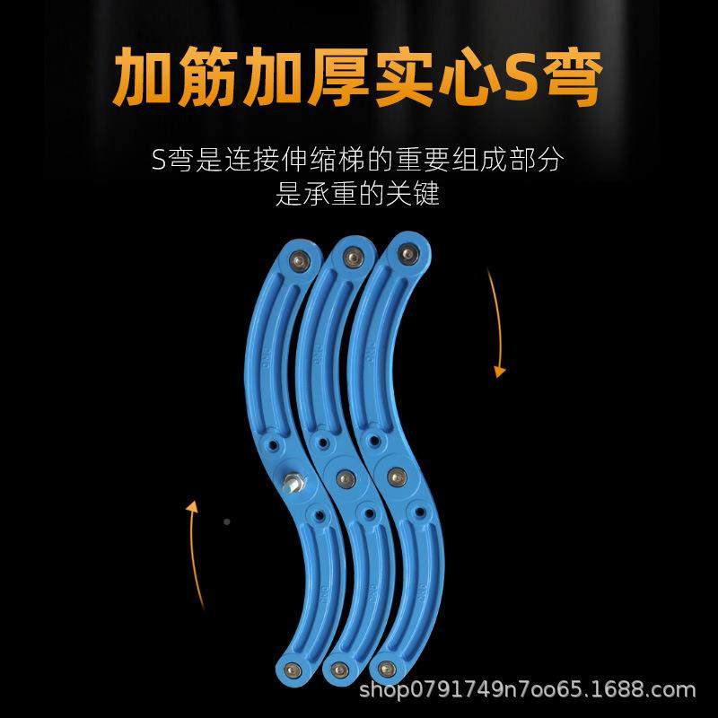 隐形多功能室内别墅梯阁楼伸缩式楼梯升子降复易拉伸简LOG折叠