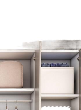 实木衣柜家用卧室易双组装柜儿63419童床边门储物小户简型